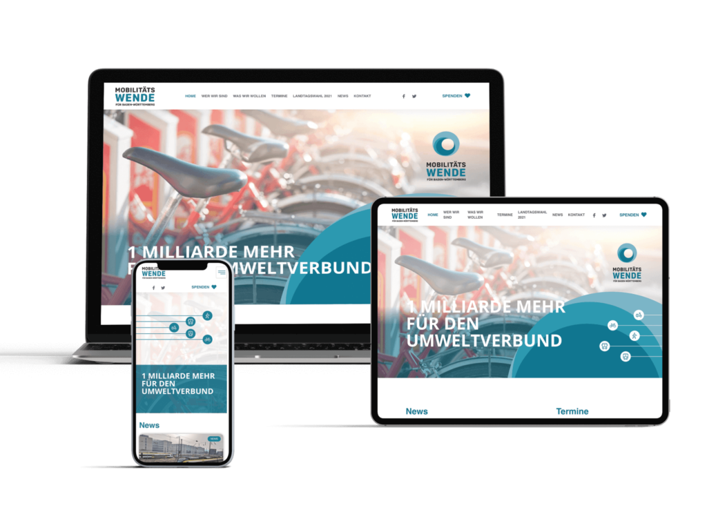 Webdesign für Verein eine Politische Kampagne