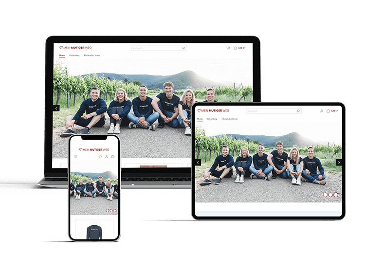 Webdesign für online Shop